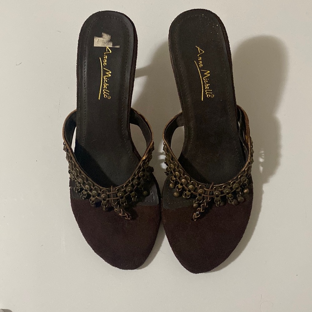 Brown small heels